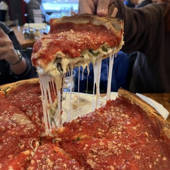 Giordano's - Sausage, green peppers, and onions and mushrooms - Pizza Near Me - Rosemont, Illinois