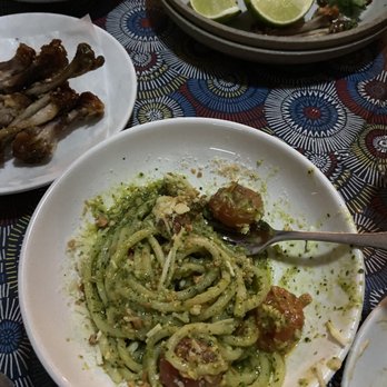 Yalla - Pesto pasta - Mediterranean Near Me - Portland, Oregon Yalla - Pesto pasta - Mediterranean Near Me - Portland, Oregon