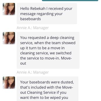 Roxanne's Cleaning Solutions - YOU WILL NOT RECEIVE EVEN A CALL BACK. BEWARE. Only a yelp message. Such a joke. - Home Cleaning Near Me