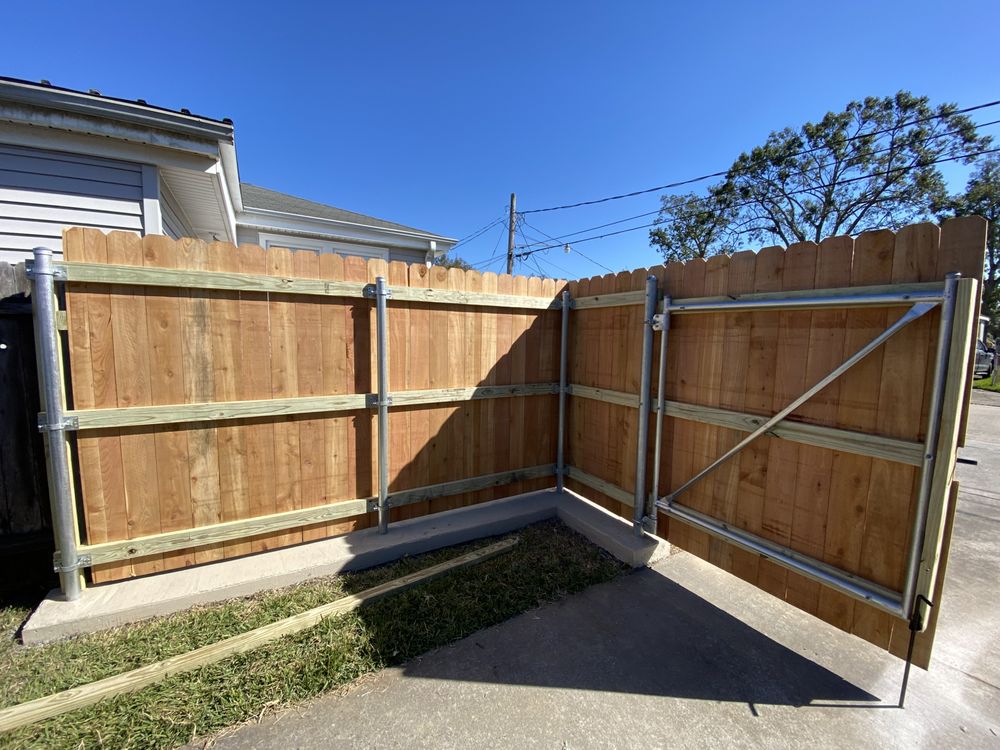 Slide of Fence Line Construction