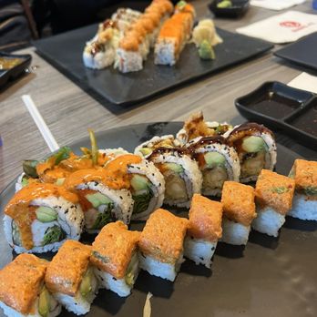 Sushi Ai - Bottom plate - Sapporo roll , Boston roll, American dream roll Top plate - Maryland roll, Sapporo roll, ? - Japanese Near Me - Maryland Heights, Missouri Sushi Ai - Bottom plate - Sapporo roll , Boston roll, American dream roll Top plate - Maryland roll, Sapporo roll, ? - Japanese Near Me - Maryland Heights, Missouri