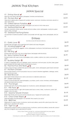 Menu photo 6 Jaiwai Thai Kitchen Georgetown, TX