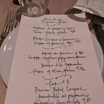 Chez Nous - Menu on table - French Near Me - Charleston, South Carolina Chez Nous - Menu on table - French Near Me - Charleston, South Carolina