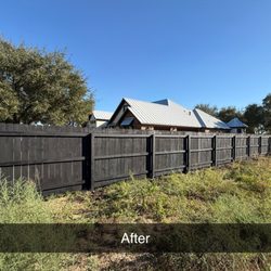 Royalty Staining - After staining g
Behr solid stain color jet black