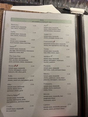 Menu photo 5 Spycher Andermatt, UR