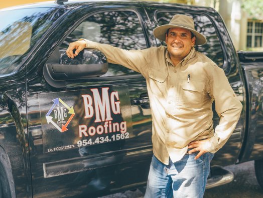 Slide of BMG Roofing