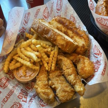 Raising Cane's Chicken Fingers - Box Combo - Fast Food Near Me - Enfield, Connecticut Raising Cane's Chicken Fingers - Box Combo - Fast Food Near Me - Enfield, Connecticut