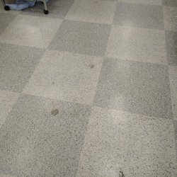 Marshalls - Someone grab a mop occasionally. Dirt on the floor.