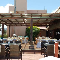 Restaurant Mandinga - La terraza con vista al mar