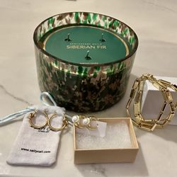 Bench Home - Christmas candle jewelry from local artist.
