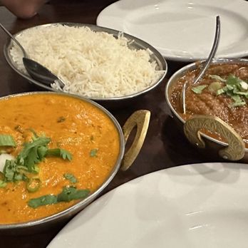 Bombay Curry - (Left) Lamb Tikka Masala and (right) the Lamb Curry - Indian Near Me - Raleigh, North Carolina Bombay Curry - (Left) Lamb Tikka Masala and (right) the Lamb Curry - Indian Near Me - Raleigh, North Carolina