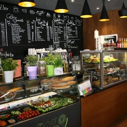 Bernstein - Theke mit Speisenkarte, Espressobar Dortmund by Business View Photo Ag