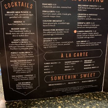 Leah's Kitchen - Breakfast Menu and Cocktails - Cajun/Creole Near Me - Kenner, Louisiana