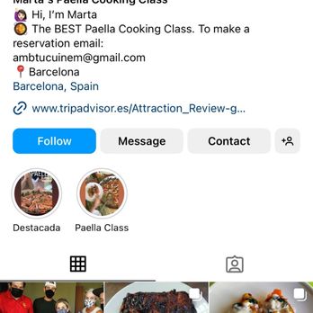 Marta's Famous Paella Cooking Class - Instagram - Cooking Schools Near Me Marta's Famous Paella Cooking Class - Instagram - Cooking Schools Near Me