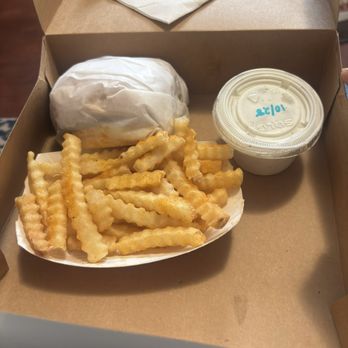 Nick's Old Fashioned Hamburger House - To go burger and fry (with ranch) - Burgers Near Me - Lexington, North Carolina Nick's Old Fashioned Hamburger House - To go burger and fry (with ranch) - Burgers Near Me - Lexington, North Carolina