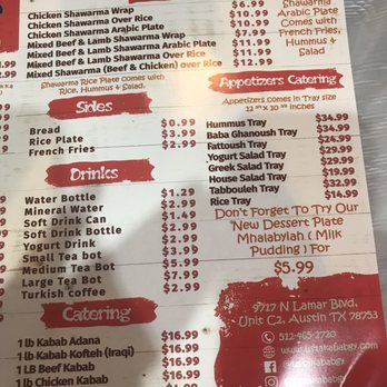 USTA KABABGY - Menu (2) - Kebab Near Me - Austin, Texas USTA KABABGY - Menu (2) - Kebab Near Me - Austin, Texas