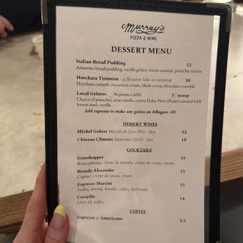 Murray's Pizza & Wine - Dessert Menu - Pizza Near Me - Houston, Texas Murray's Pizza & Wine - Dessert Menu - Pizza Near Me - Houston, Texas