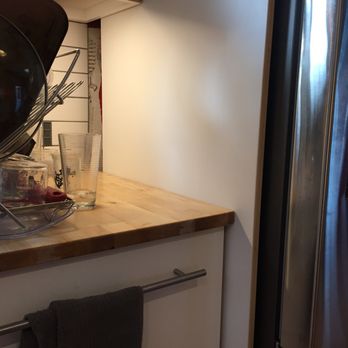 Malatesta Woodworks - Divider cut short, installed anyway - Cabinetry Near Me - Edmonds, Washington Malatesta Woodworks - Divider cut short, installed anyway - Cabinetry Near Me - Edmonds, Washington