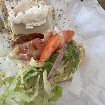 Beach Hut Deli - Half of a regular turkey avocado (I added pepper and Italian herbs at home. Sad sandwich - think it was the turkado. - Sandwiches Near Me - Dana Point, California