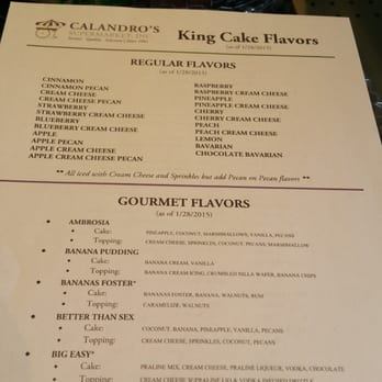 Calandro's Supermarket - King cake flavors at Calandro's on Perkins - Grocery Near Me - Baton Rouge, Louisiana Calandro's Supermarket - King cake flavors at Calandro's on Perkins - Grocery Near Me - Baton Rouge, Louisiana