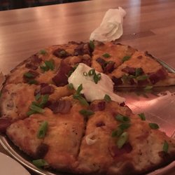 Pies & Pints - Pizza skins... traditional skins but on pizza dough.. very large and filling app!