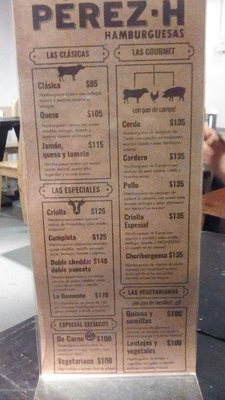 Menu photo 1 Pérez-H Buenos Aires, C Menu photo 1 Pérez-H Buenos Aires, C