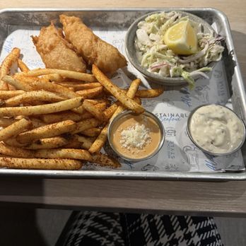 Pacific Catch - Fish & Chips 2 pcs with Fries Chile-Lime - Seafood Near Me - Santa Monica, California Pacific Catch - Fish & Chips 2 pcs with Fries Chile-Lime - Seafood Near Me - Santa Monica, California