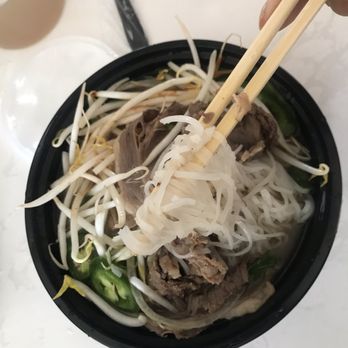 Pho Top - Order #18, with beef brisket and slices of round steak - Vietnamese Near Me - Flushing, New York