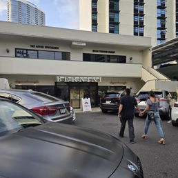 Very tight and very very small parking lot with no valet.