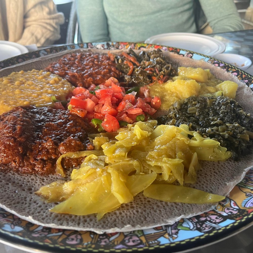 Ethiopic - Veggie Platter (for 2) - Ethiopian Near Me - Washington, DC, District of Columbia