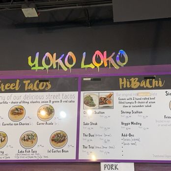 Yoko Loko - Friday/Saturday menu - Food Trucks Near Me - Groton, Connecticut Yoko Loko - Friday/Saturday menu - Food Trucks Near Me - Groton, Connecticut
