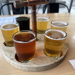 Flight of 6 mini beers $15 Flight of 6 mini beers $15