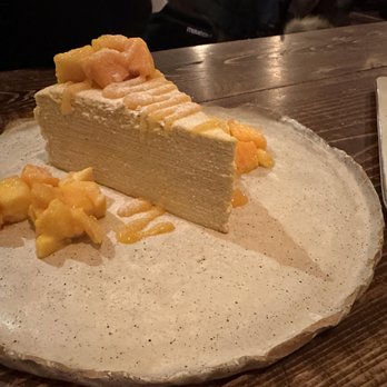 Mango Mango Dessert - mango mille crepe cake - Desserts Near Me - New York, New York Mango Mango Dessert - mango mille crepe cake - Desserts Near Me - New York, New York