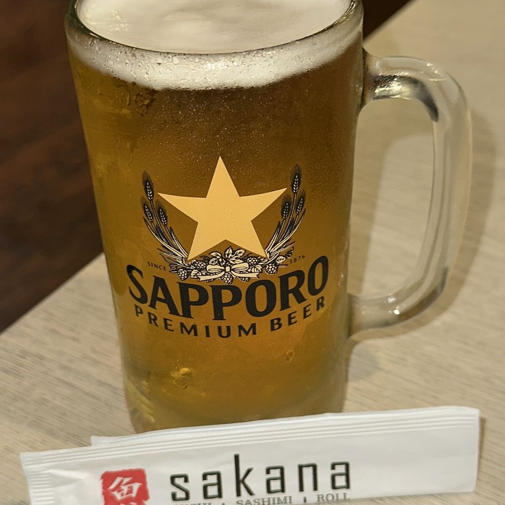Sakana sushi - Sapporo on draft - Japanese Near Me - La Canada Flintridge, California Sakana sushi - Sapporo on draft - Japanese Near Me - La Canada Flintridge, California