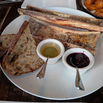 Osteria Langhe - Bone marrow and jelly - Italian Near Me - Chicago, Illinois Osteria Langhe - Bone marrow and jelly - Italian Near Me - Chicago, Illinois