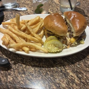 BJ's Restaurant & Brewhouse - Smash burger with fries - New American Near Me - Montebello, California
