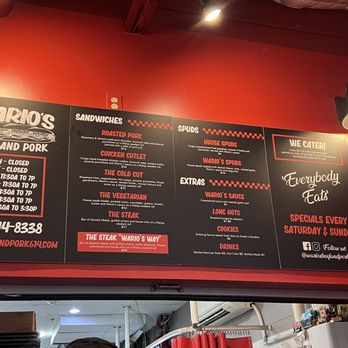 Warios Beef and Pork - Menu - Cheesesteaks Near Me - Columbus, Ohio Warios Beef and Pork - Menu - Cheesesteaks Near Me - Columbus, Ohio