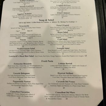 Lombardi's Trattoria - Menu - Italian Near Me - Redding, Connecticut Lombardi's Trattoria - Menu - Italian Near Me - Redding, Connecticut