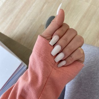 Luna Nails Bar - Off white powder and pixie dust! - Nail Salons Near Me - Bellflower, California