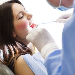 Bertrand Bonnick, DDS - Dental exam in progress. (Please note this is not an image of our facility or one of our trained professionals for HIPPA)