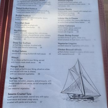The Chart Room - Menu - Seafood Near Me - Bar Harbor, Maine
