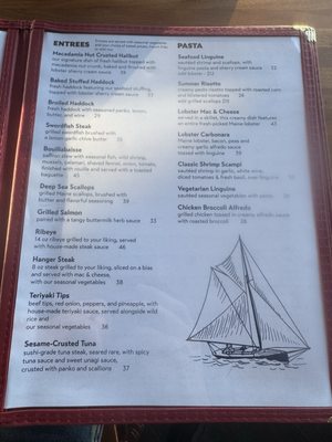 Menu photo 4 The Chart Room Bar Harbor, ME
