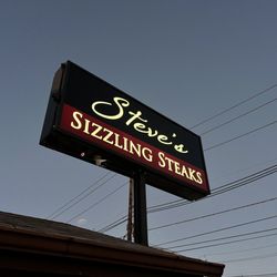 Steve's Sizzling Steaks - Exterior Sign