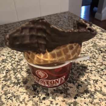 Cold Stone Creamery - A failed Chocolate Waffle Cone experiment - Ice Cream & Frozen Yogurt Near Me - Dover, Delaware