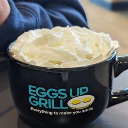 Eggs Up Grill - My son loves getting their hot cocoa every time we are here