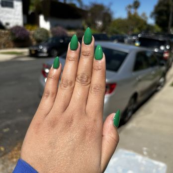 New Way Nails - Full Set Acrylic Gel Nails (Solid Color & Short Almond Shape) $65 (excluding tip) - Nail Salons Near Me - Los Angeles, California New Way Nails - Full Set Acrylic Gel Nails (Solid Color & Short Almond Shape) $65 (excluding tip) - Nail Salons Near Me - Los Angeles, California