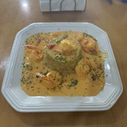 Mofongo with camarones