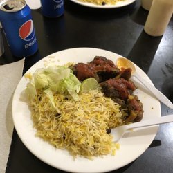 Somali Restaurant - Goat and Rice