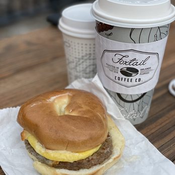 Foxtail Coffee Express - a sandwich and a cup of coffee - Coffee & Tea Near Me - Orlando, Florida