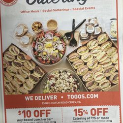 Central Valley High School - Get ur game catered! Togos ceres 1560 E Hatch rd Valid through 12/31/22